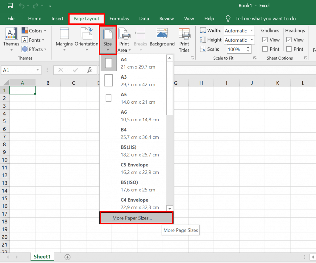 Cara Mengatur Ukuran Kertas F4 di Microsoft Excel